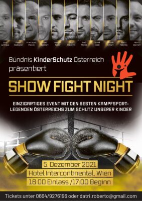 charity boxing event poster